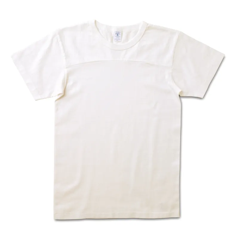 S/S Football Tee / White made by Velva Sheen