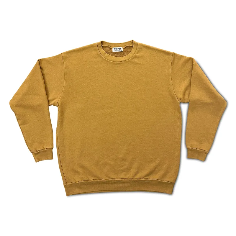 Pigment New Crew Sweatshirt  / Mustard sold by Velva Sheen