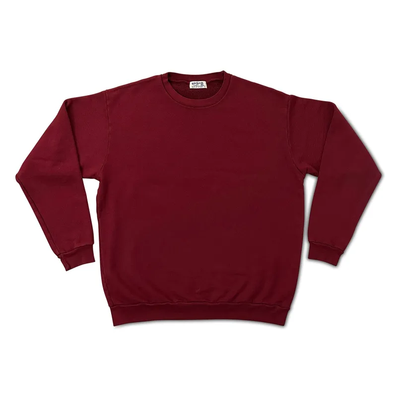 Pigment New Crew Sweatshirt  / Burgundy made by Velva Sheen