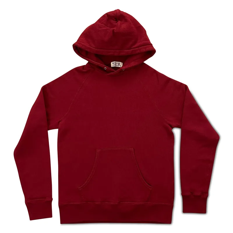 Pigment Pullover Hoodie / Burgundy sold by Velva Sheen