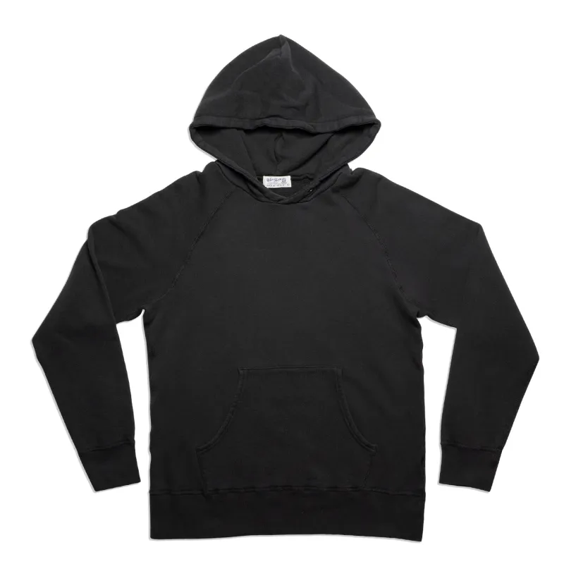 Pigment Pullover Hoodie / Black made by Velva Sheen