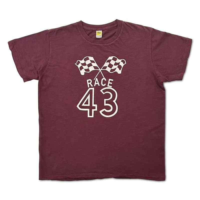 Graphic Tees / Race 43 / Burgundy sold by Velva Sheen