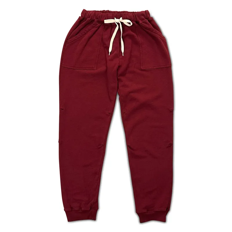 Pigment Army Gym Sweat Pants / Burgundy sold by Velva Sheen