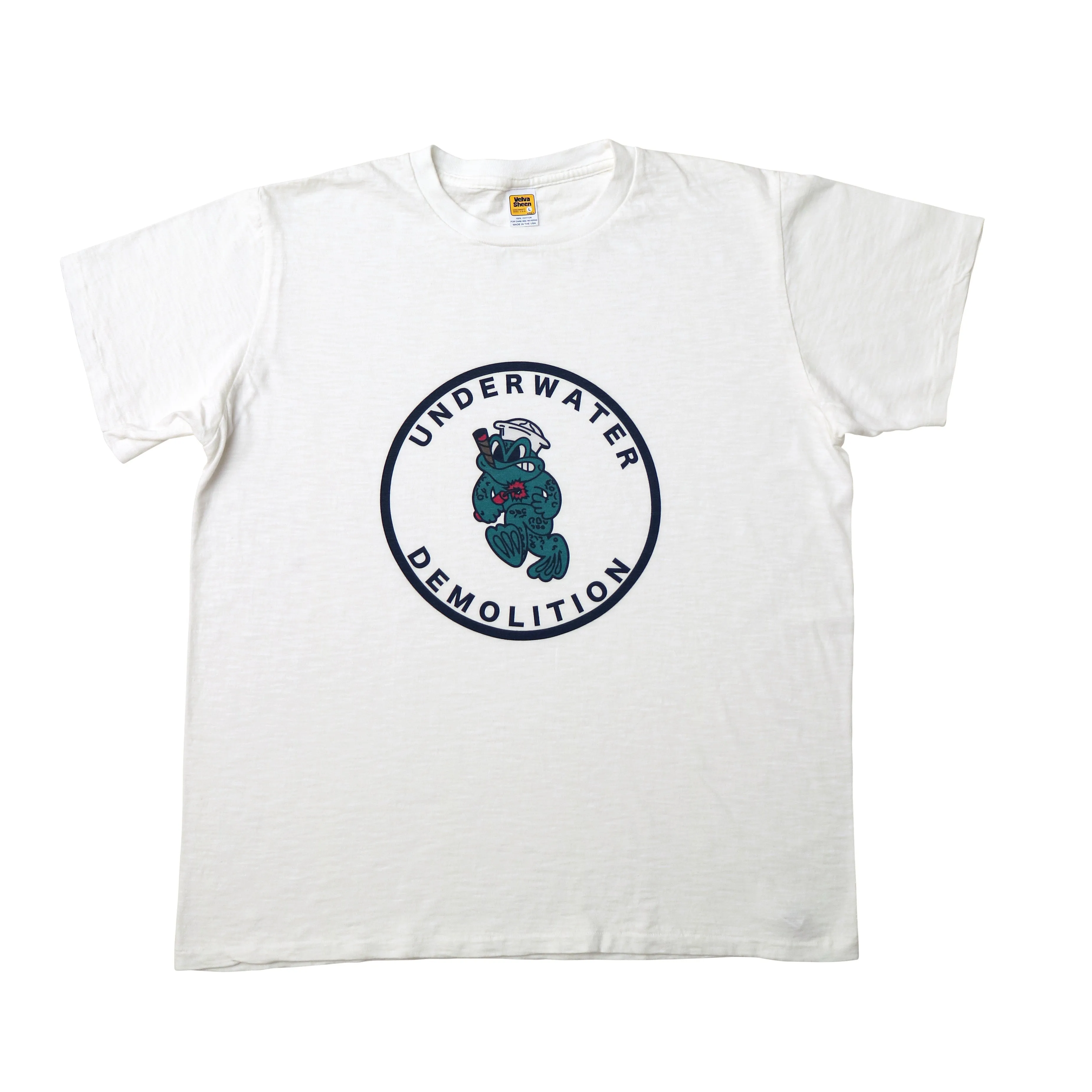 Graphic Tees / Demolition / White sold by Velva Sheen