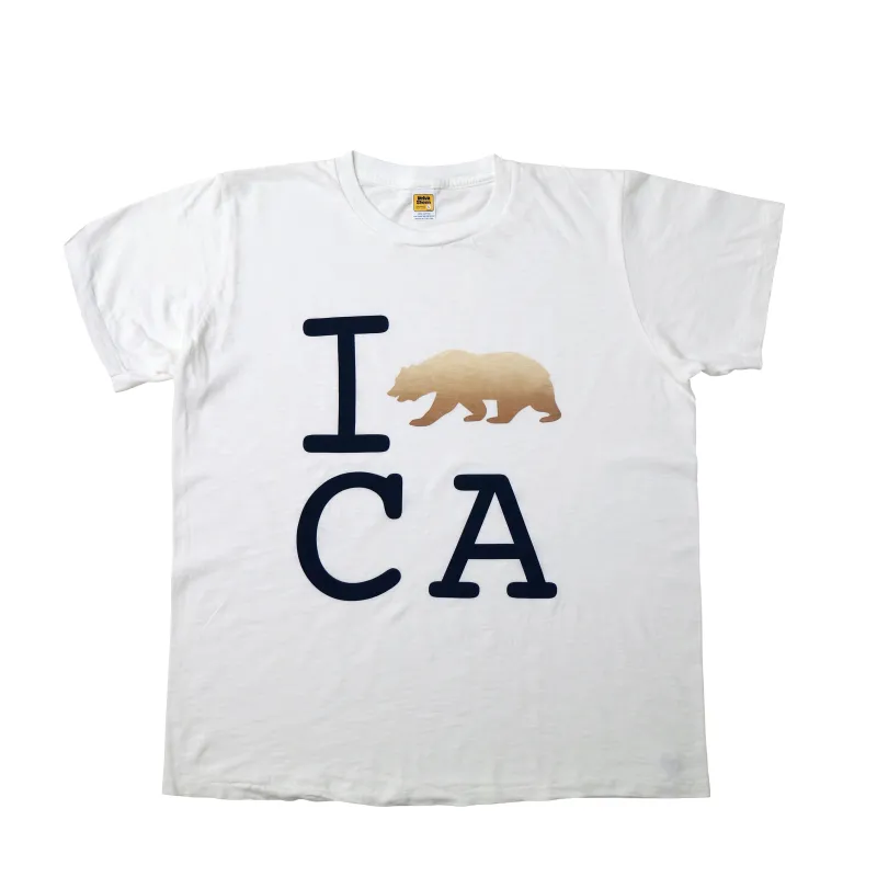 Graphic Tees / I Love CA / White made by Velva Sheen