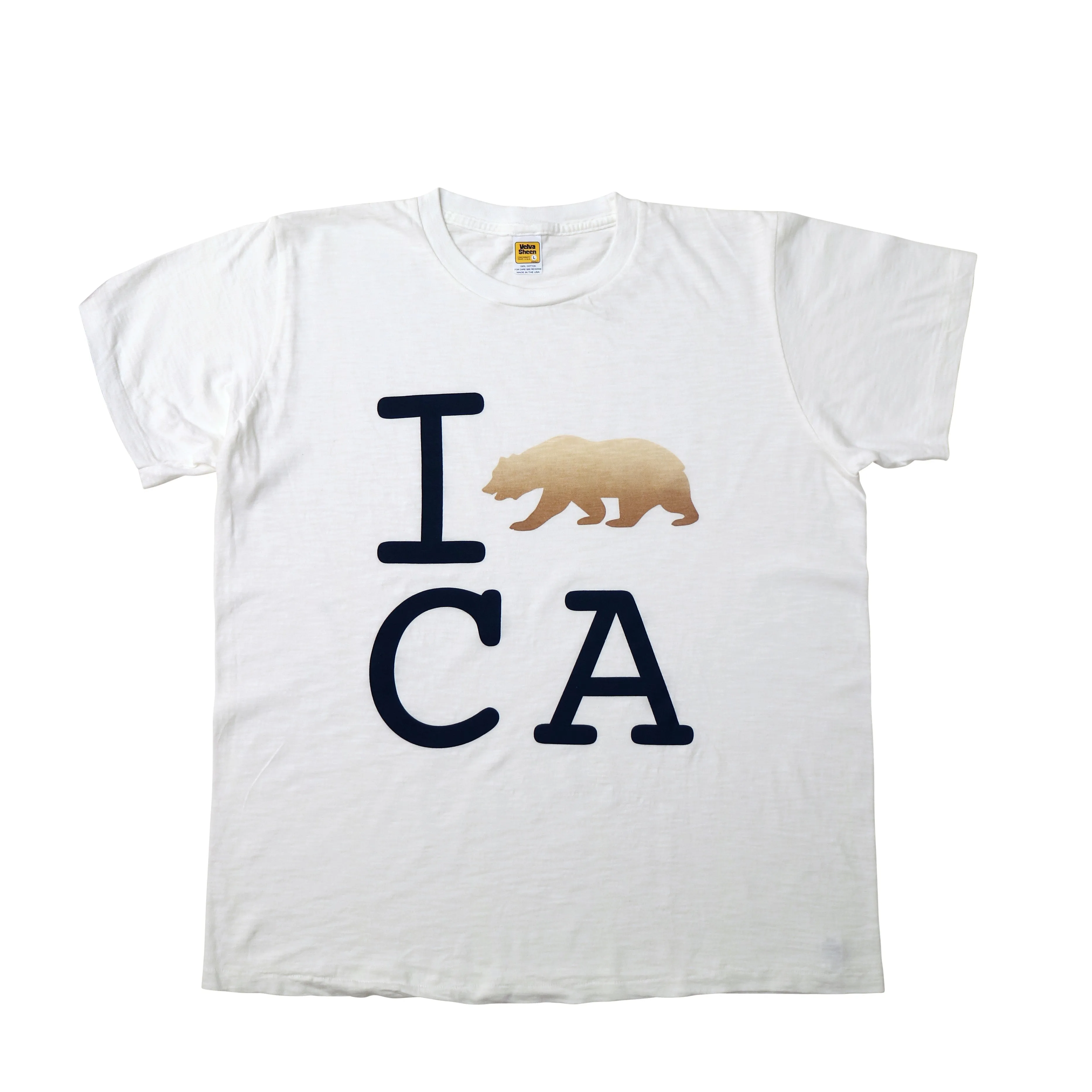 Graphic Tees / I Love CA / White sold by Velva Sheen