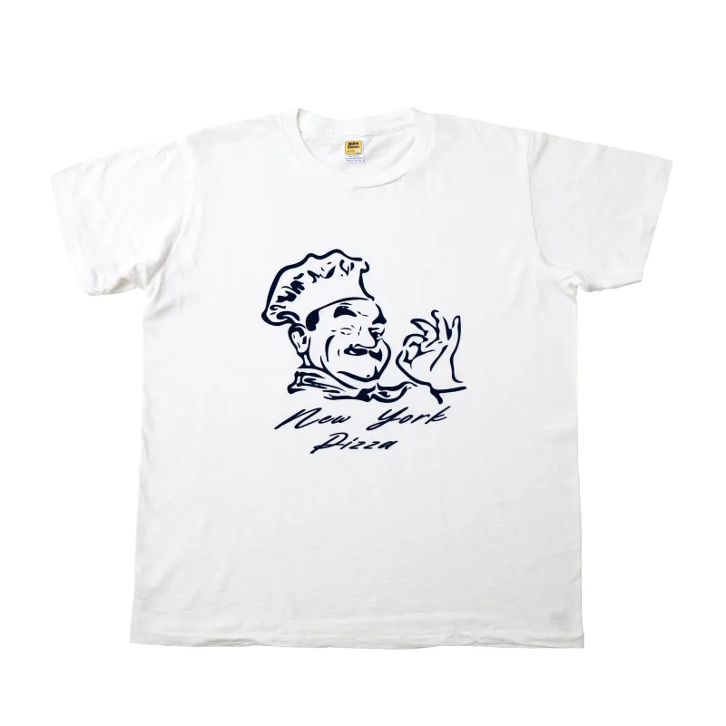 Graphic Tees / NY Pizza / White made by Velva Sheen