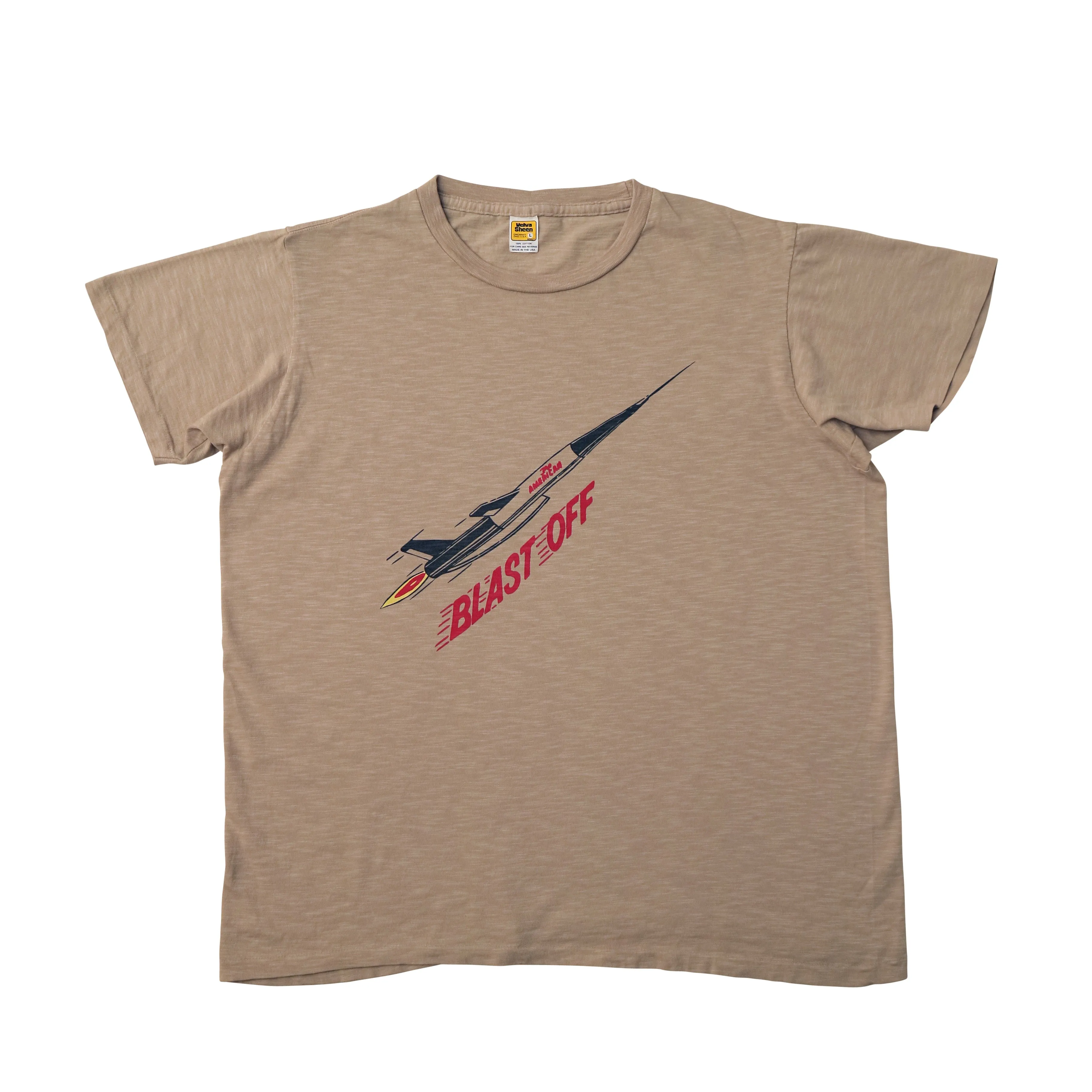 Graphic Tees / Blast Off / Smokey Beige sold by Velva Sheen