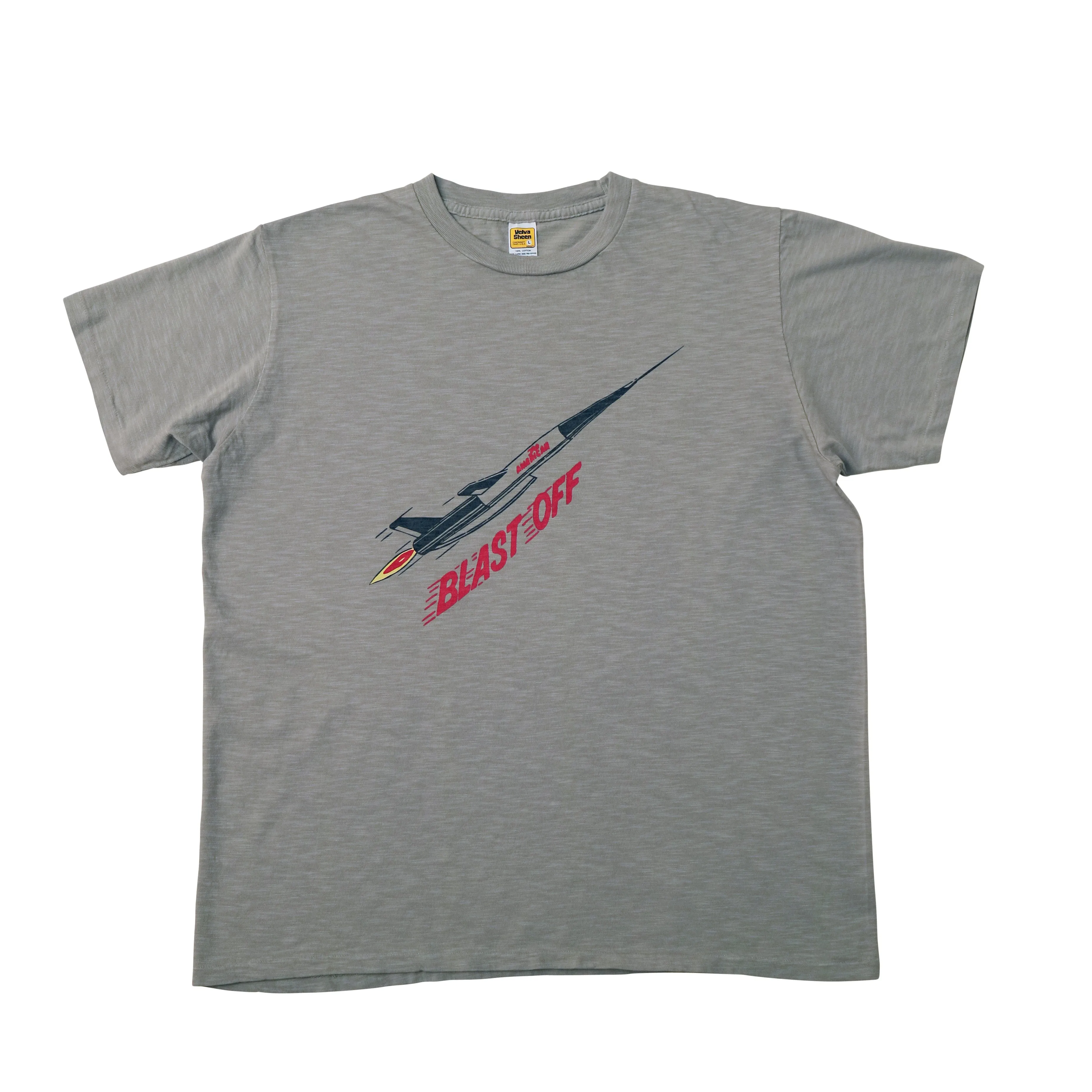 Graphic Tees / Blast Off / Grey sold by Velva Sheen