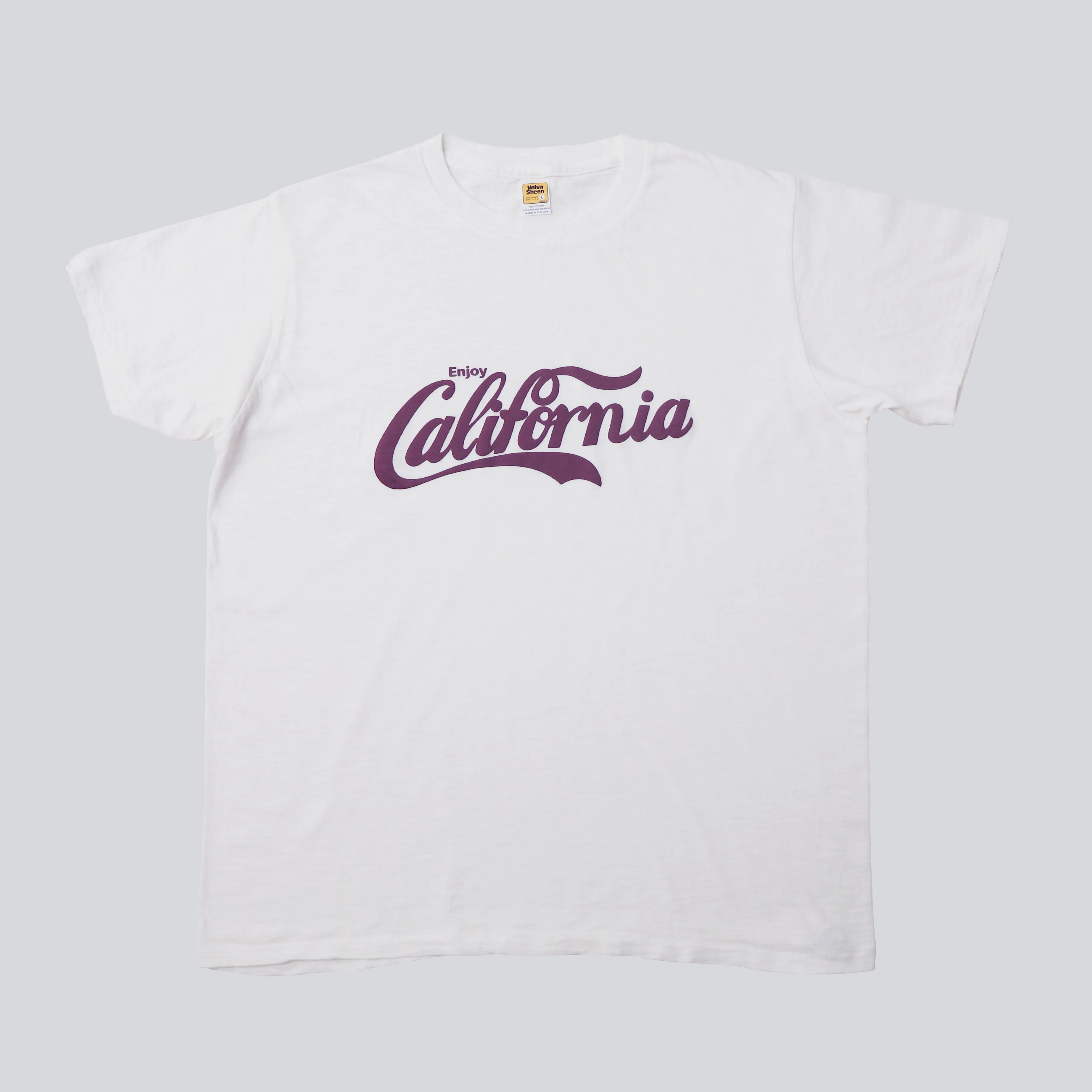Graphic Tees / Enjoy Cal / White sold by Velva Sheen