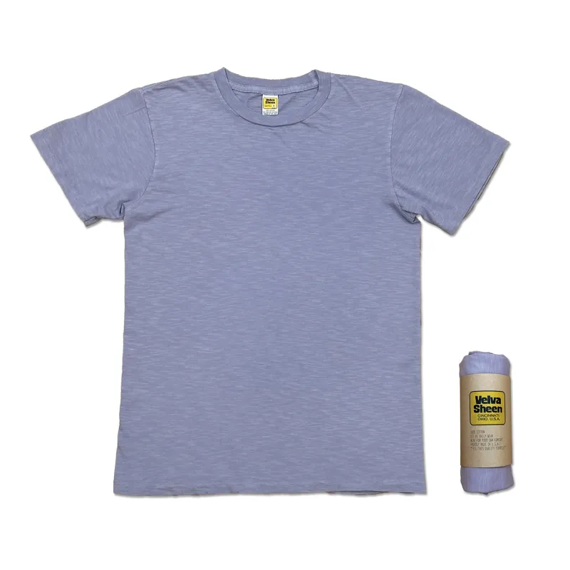 Rolled Short sleeve Crew neck Tee / Fuji made by Velva Sheen