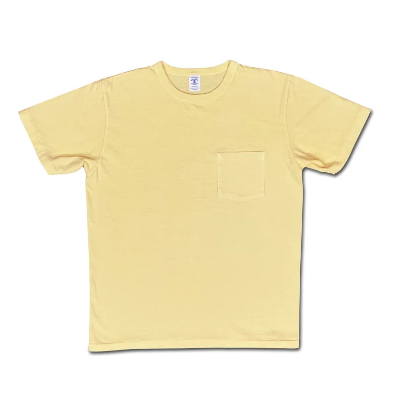 Pigment S/S C/N Tee w/PKT / Butter made by Velva Sheen