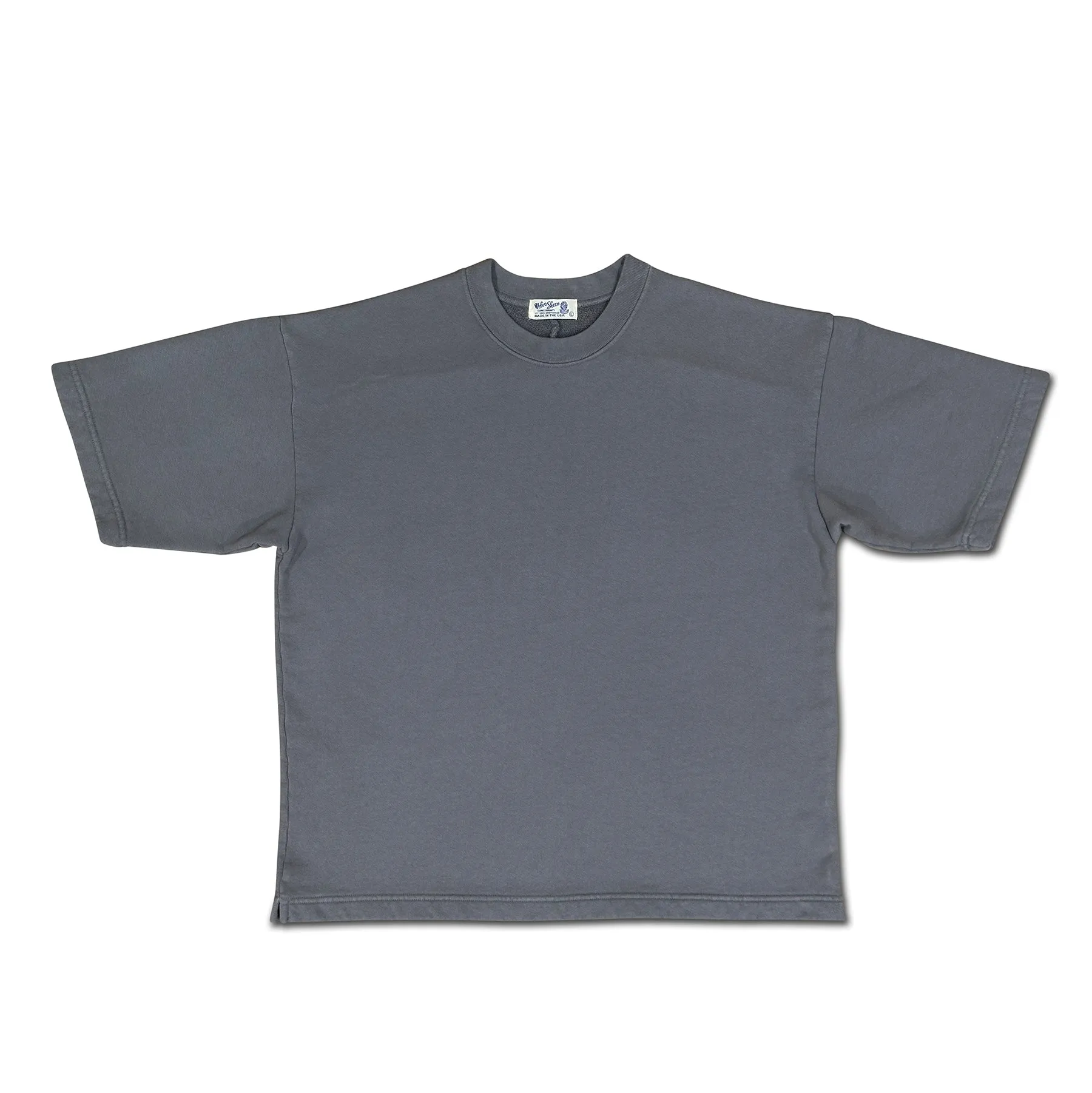 Crewneck Short Sleeve Big Tee / Gunmetal sold by Velva Sheen