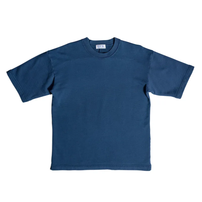 Crewneck Short Sleeve Big Tee / Navy made by Velva Sheen
