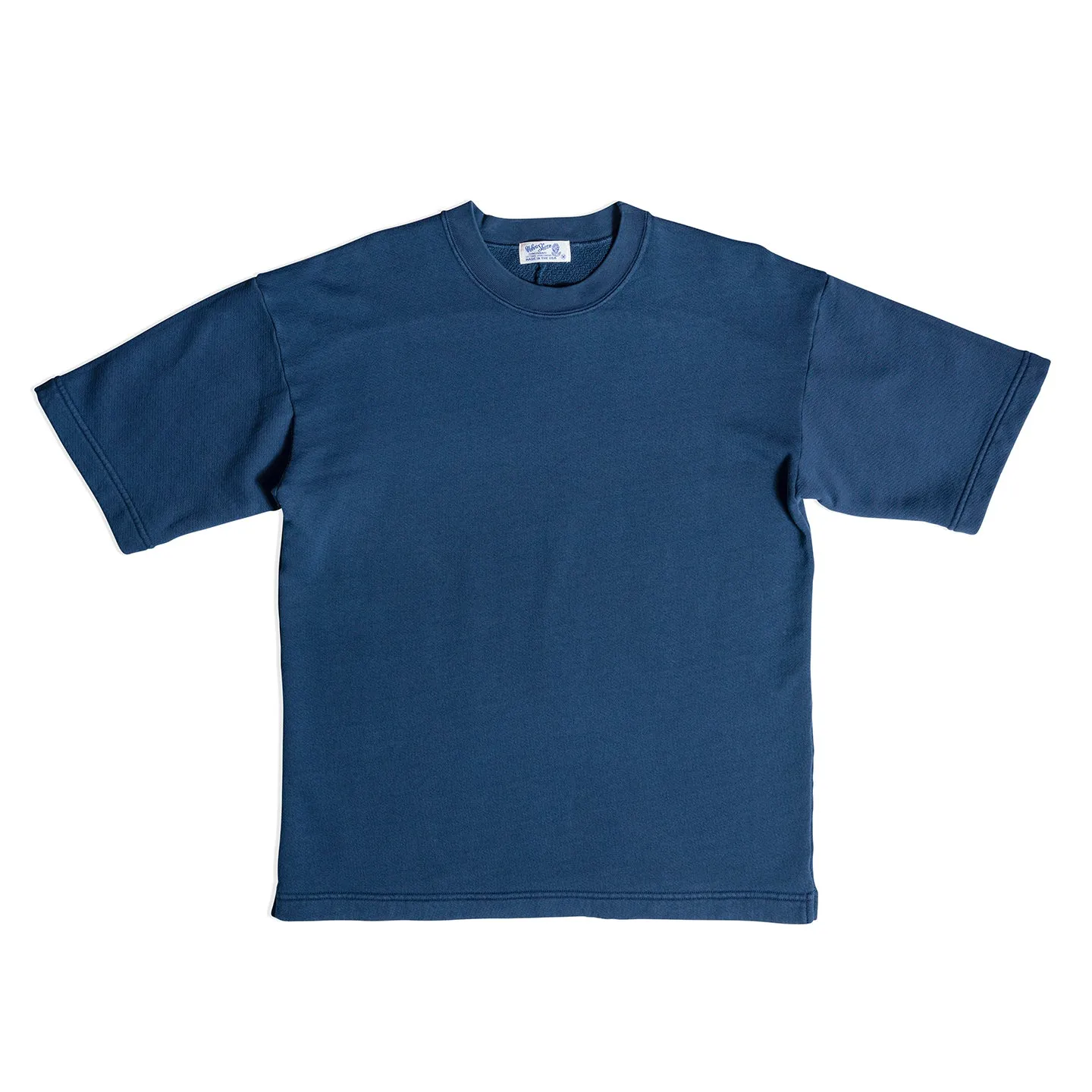 Crewneck Short Sleeve Big Tee / Navy sold by Velva Sheen