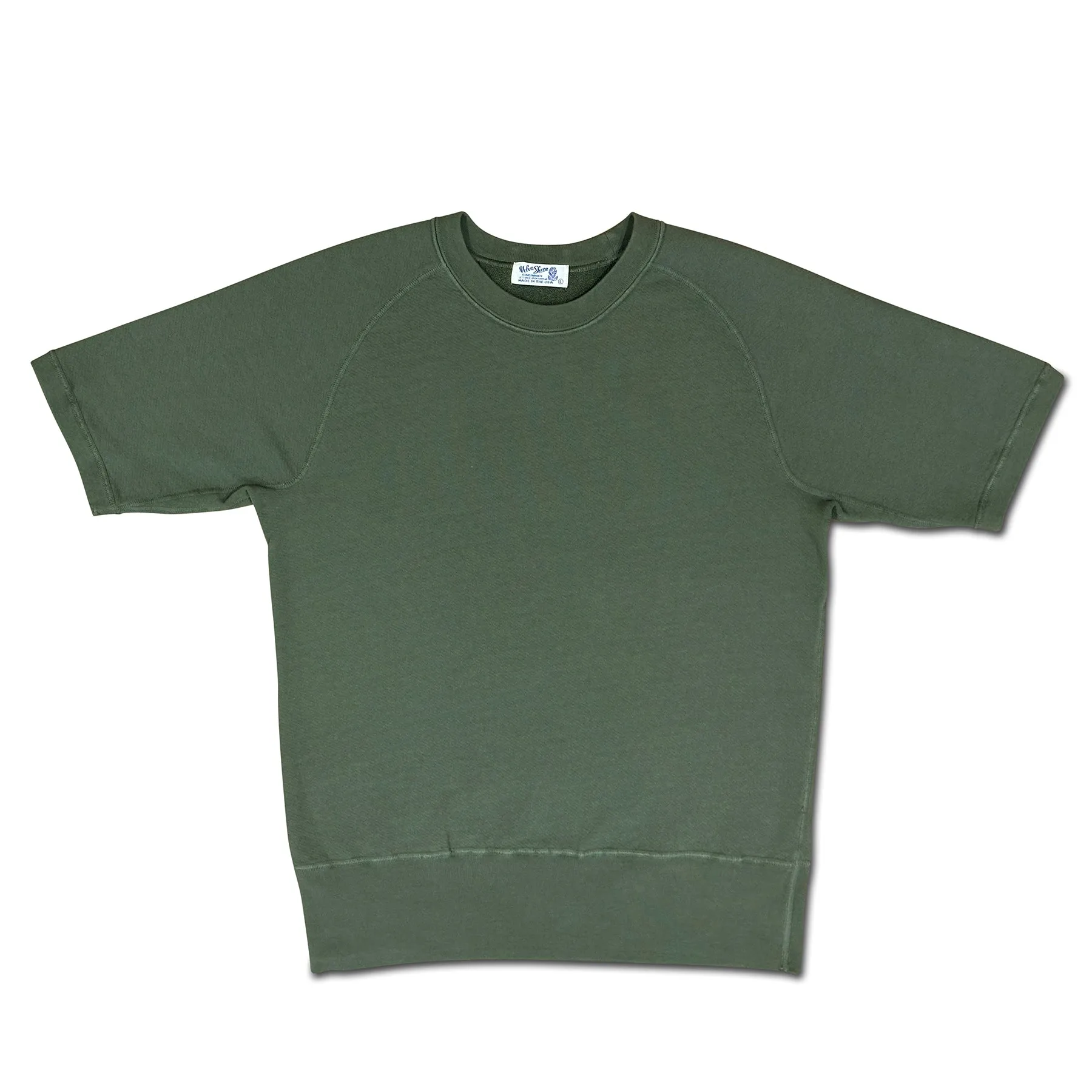 Freedom Crewneck Short Sleeve Sweat Shirt / Fatigue Green sold by Velva Sheen
