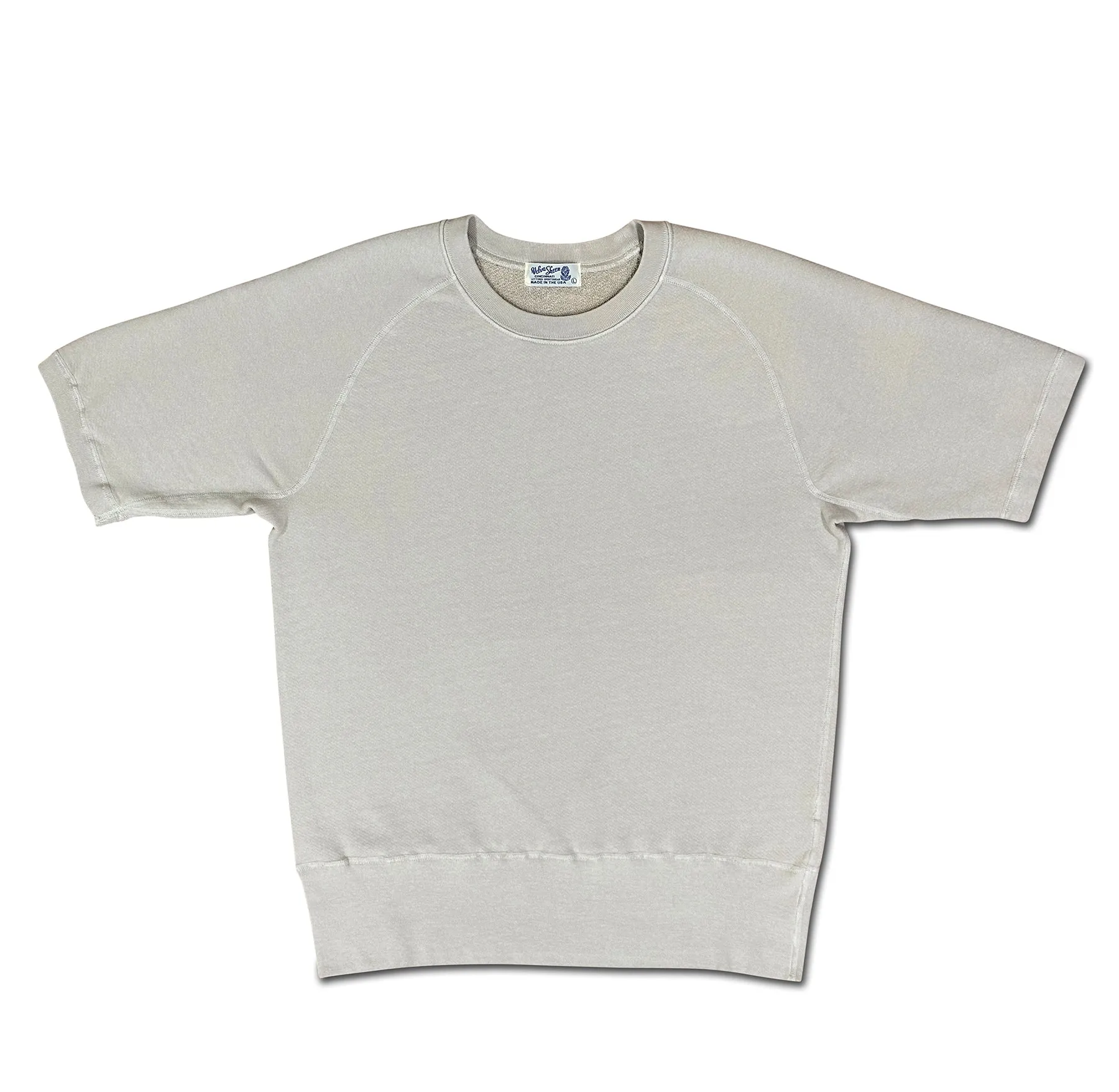 Freedom Crewneck Short Sleeve Sweat Shirt / Oatmilk sold by Velva Sheen