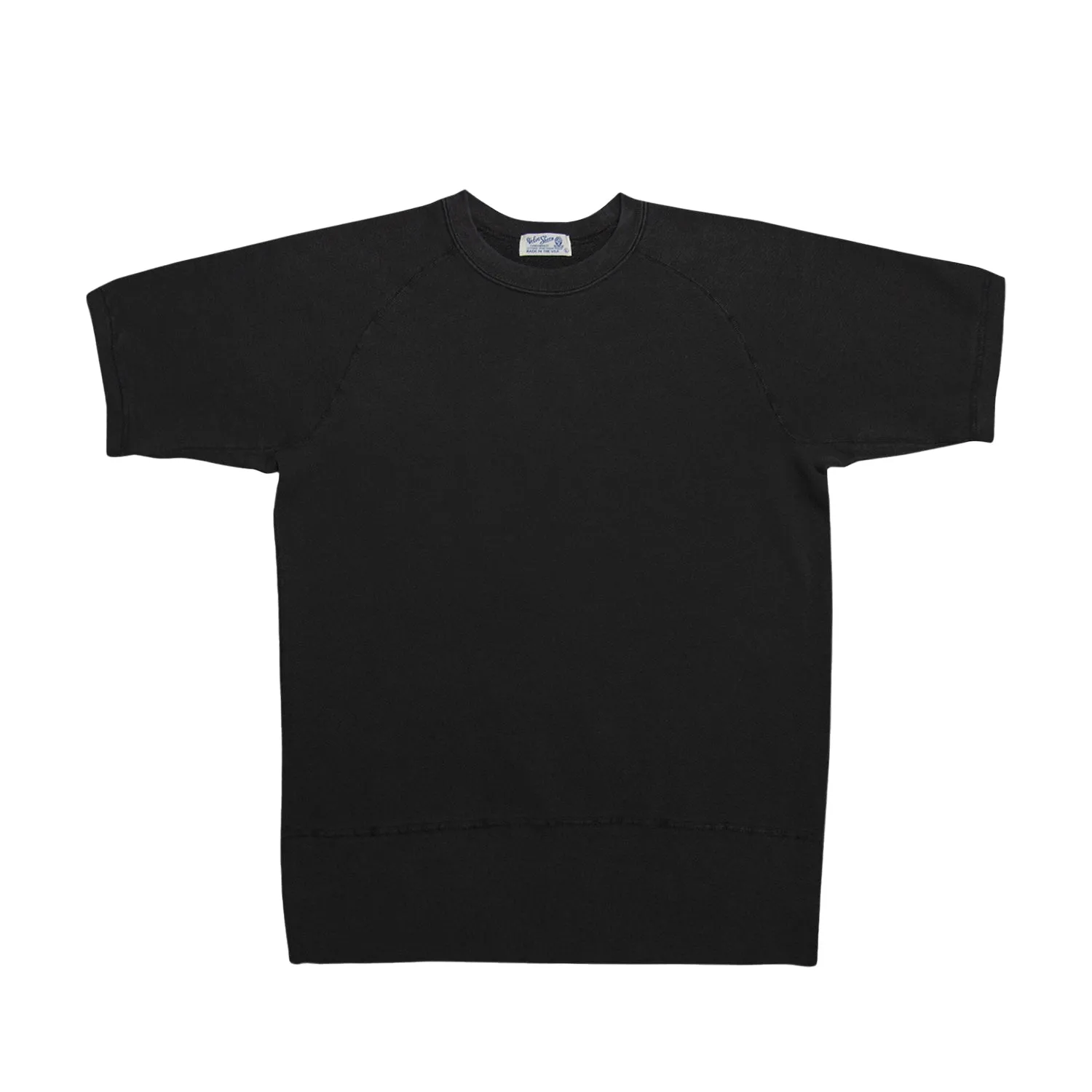 Freedom Crewneck Short Sleeve Sweat Shirt / Black sold by Velva Sheen