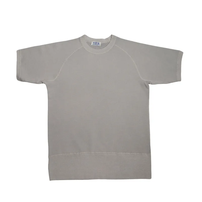 Freedom Crewneck Short Sleeve Sweat Shirt / Grey made by Velva Sheen