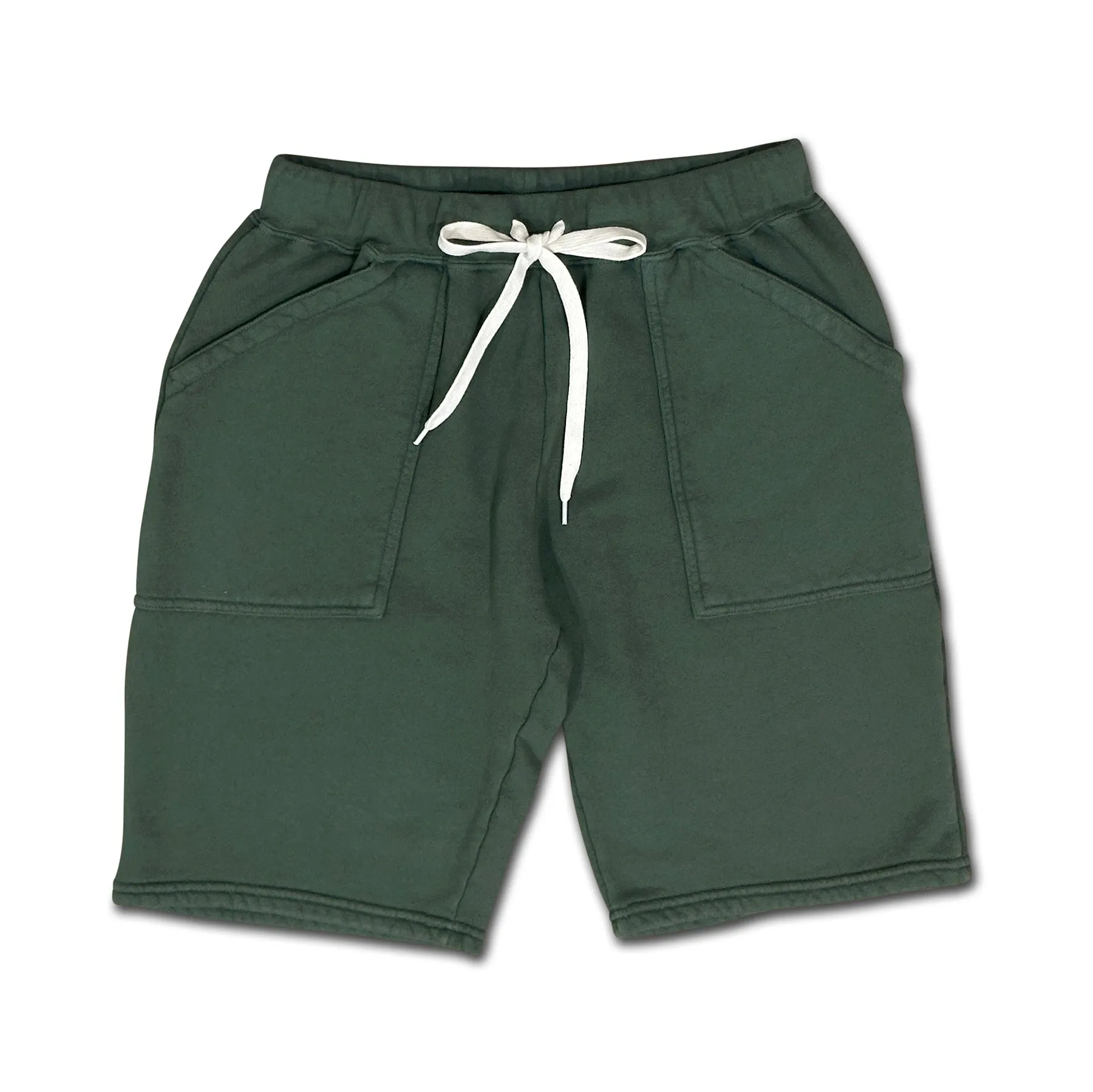 Army Gym Sweat Shorts / Fatigue Green sold by Velva Sheen