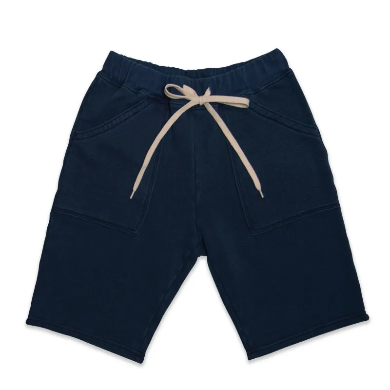 Army Gym Sweat Shorts / Navy made by Velva Sheen