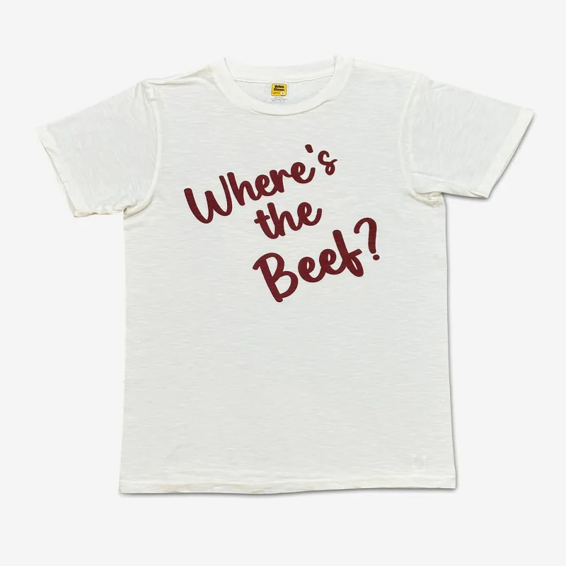 Graphic Tees / Beef / White made by Velva Sheen