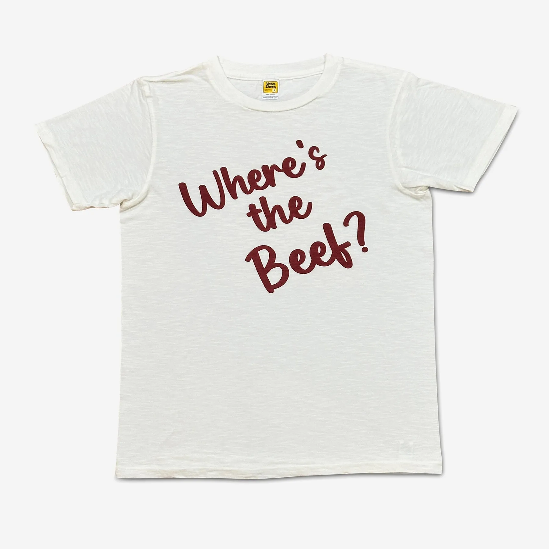 Graphic Tees / Beef / White sold by Velva Sheen