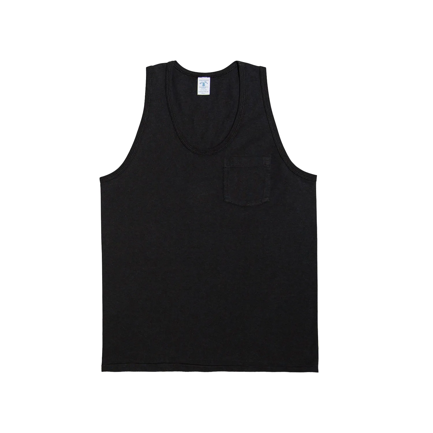 Classic Pocket Tank / Black sold by Velva Sheen