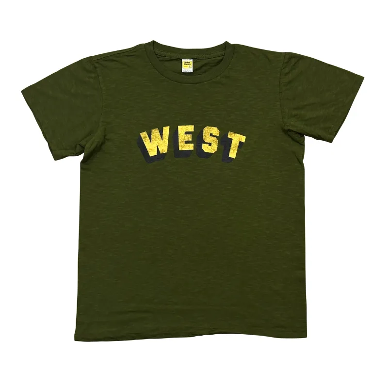 Graphic Tees / West / Fatigue Green made by Velva Sheen