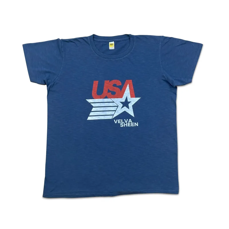 Graphic Tees / USA VS / Blue made by Velva Sheen
