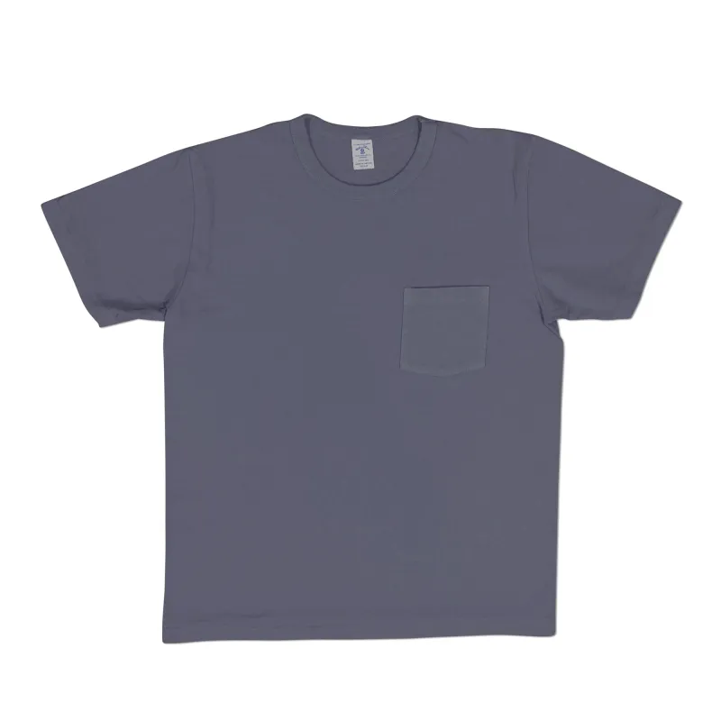Pigment S/S C/N Tee w/PKT / Matte Purple made by Velva Sheen
