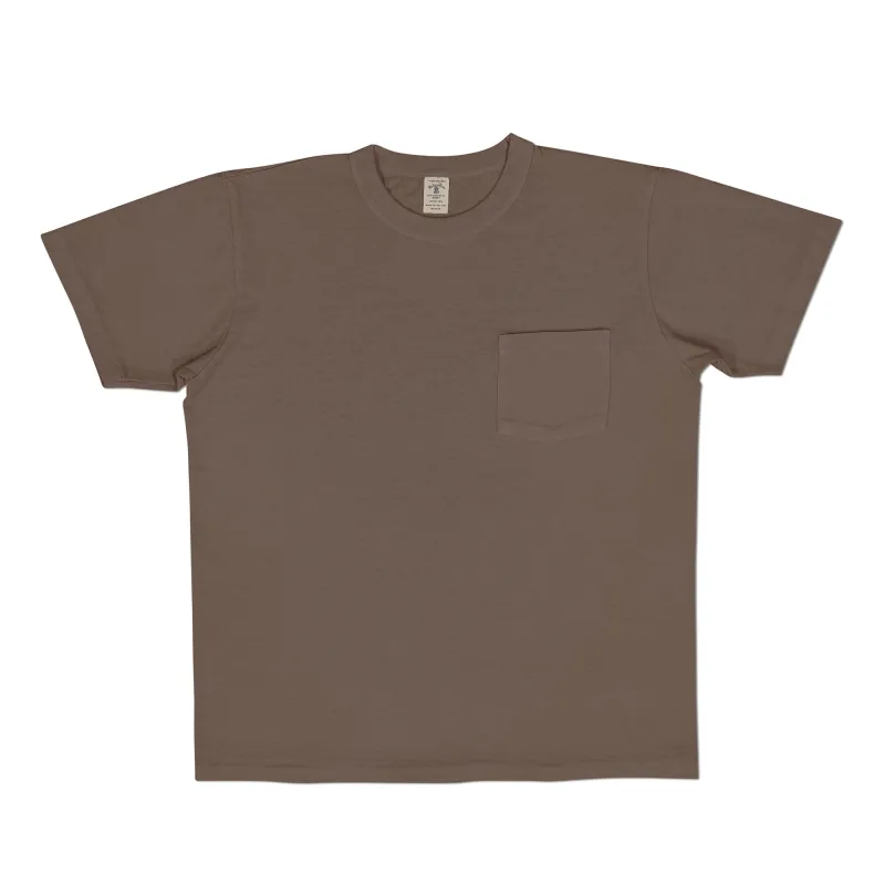 Pigment S/S C/N Tee w/PKT / Hickory made by Velva Sheen
