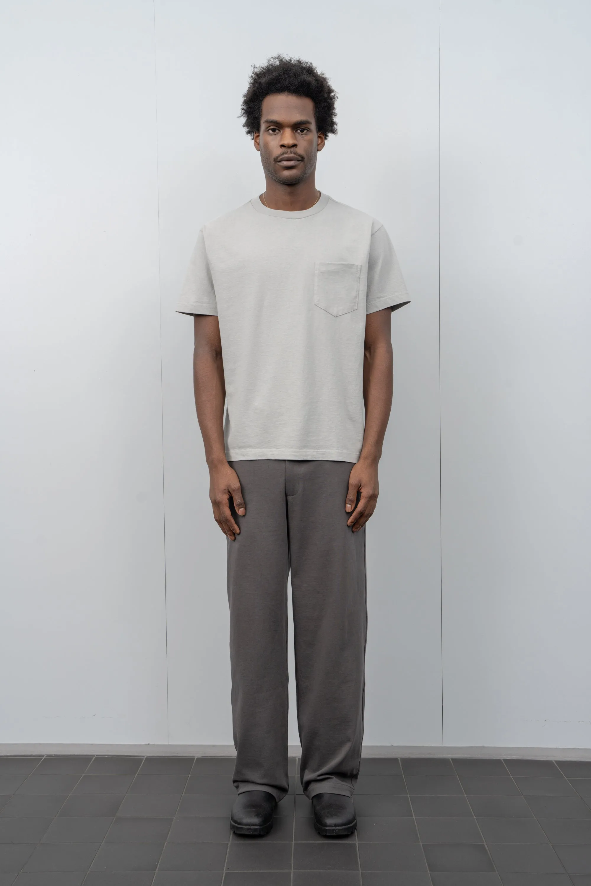 BALTA POCKET T-SHIRT - POST GREY sold by Lady White Co. product image thumbnail 2