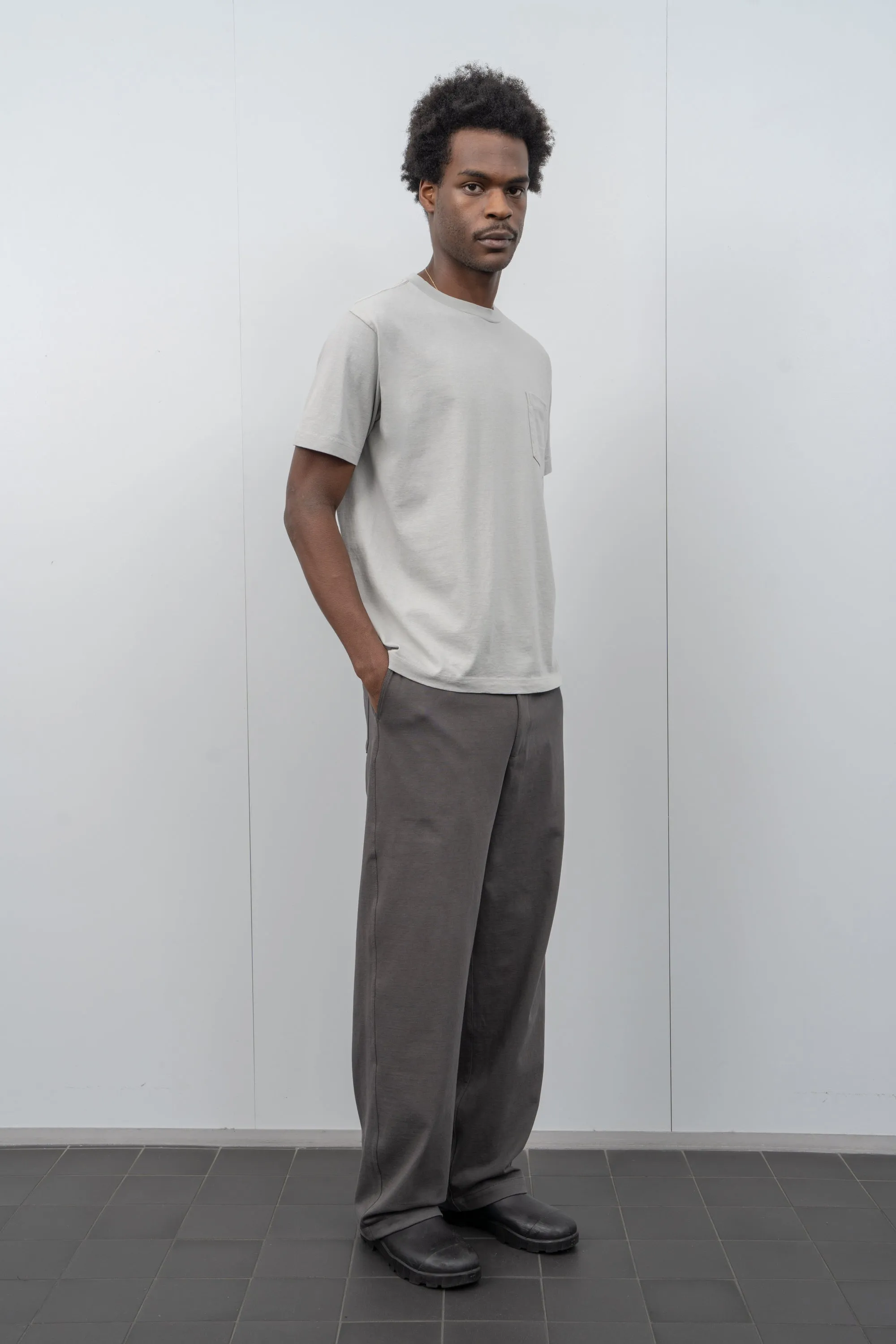 BALTA POCKET T-SHIRT - POST GREY sold by Lady White Co. product image thumbnail 3