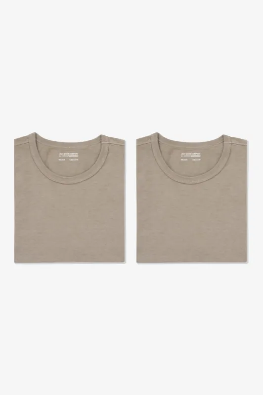 OUR T-SHIRT 2-PACK - ALMOND sold by Lady White Co.