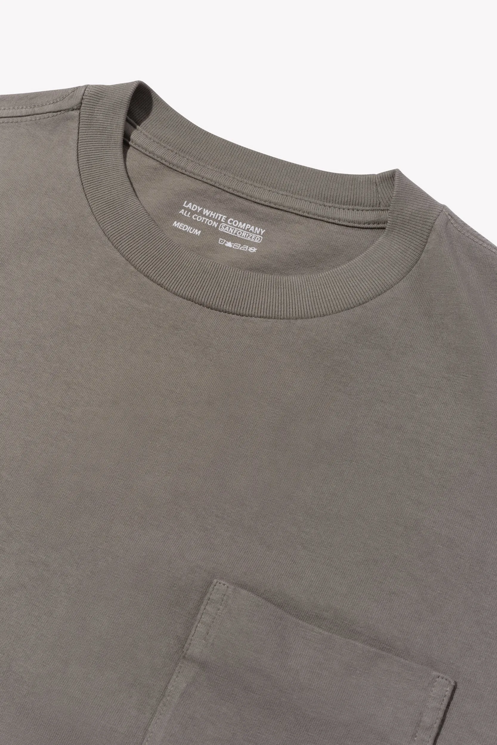BALTA POCKET T-SHIRT - DUST GREY sold by Lady White Co. product image thumbnail 4