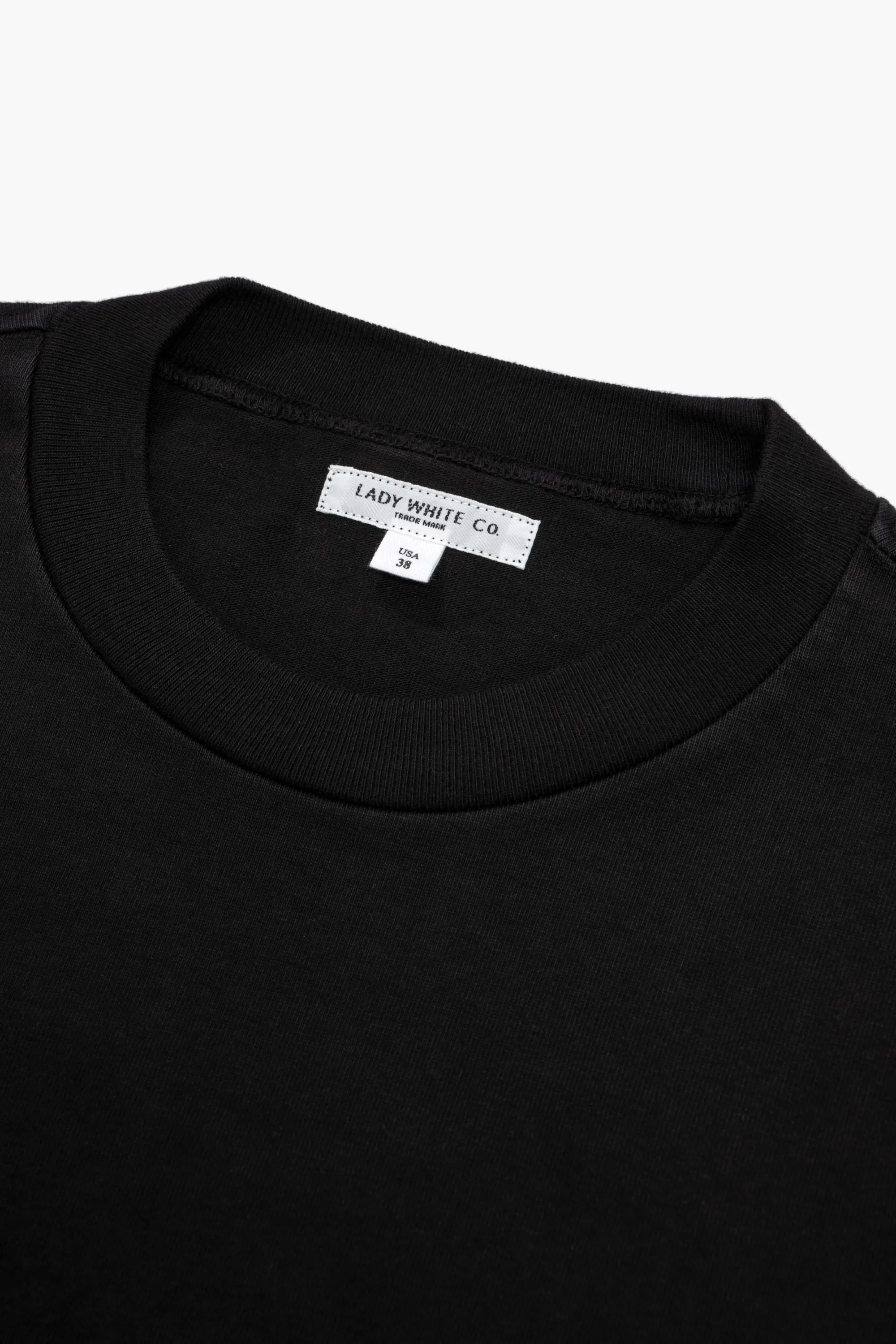 RUGBY T-SHIRT - BLACK sold by Lady White Co. product image thumbnail 4
