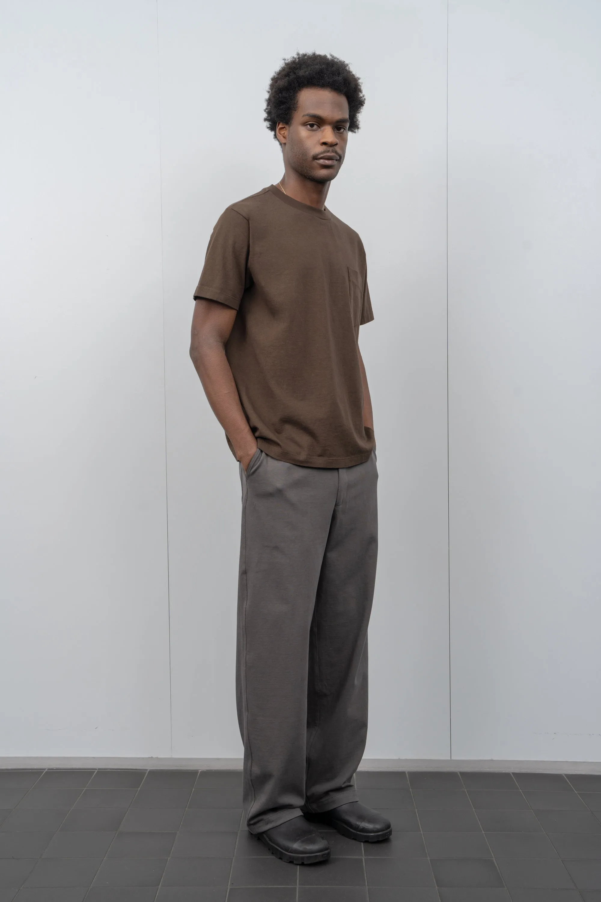 BALTA POCKET T-SHIRT - FIELD BROWN sold by Lady White Co. product image thumbnail 3