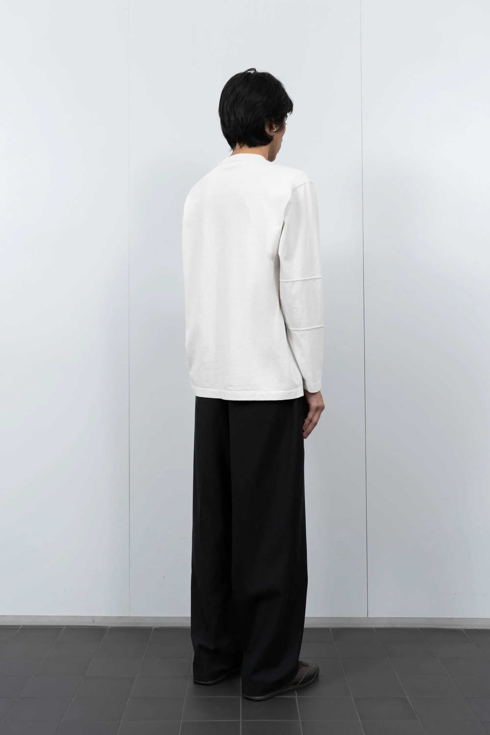 TRIPANEL L/S T-SHIRT - OFF WHITE sold by Lady White Co. product image thumbnail 3