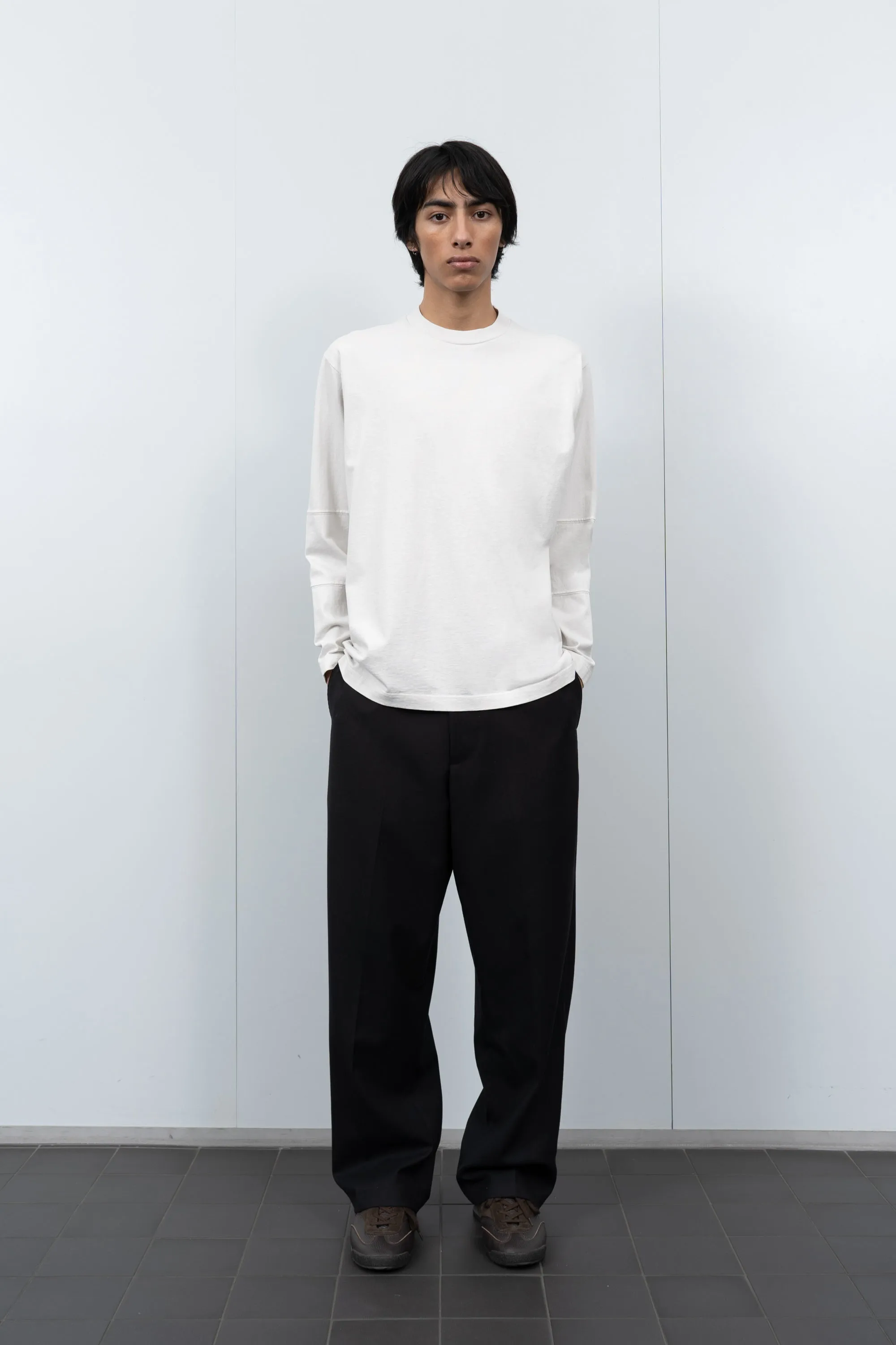 TRIPANEL L/S T-SHIRT - OFF WHITE sold by Lady White Co. product image thumbnail 2