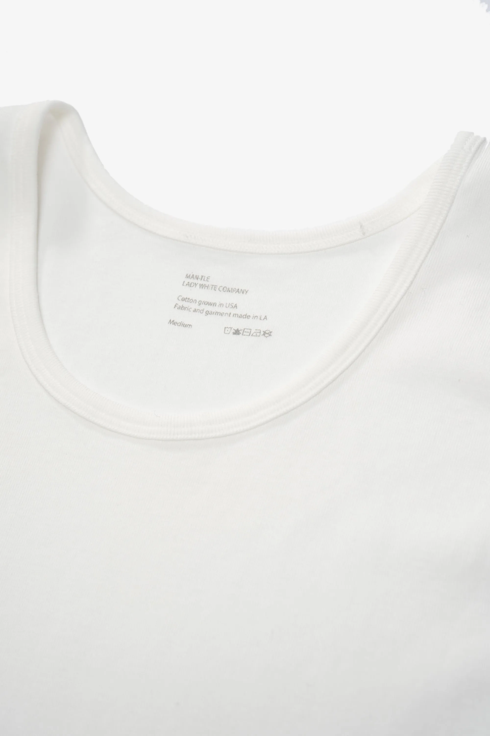 MAN-TLE TANK TOP - WHITE sold by Lady White Co. product image thumbnail 4