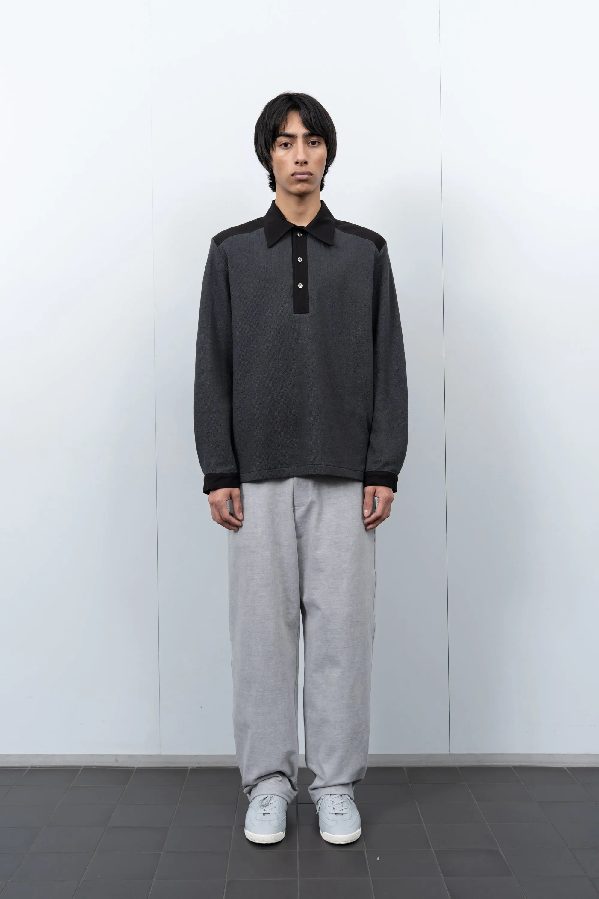 DOUBLE KNIT POLO - SHADOW sold by Lady White Co. product image thumbnail 2