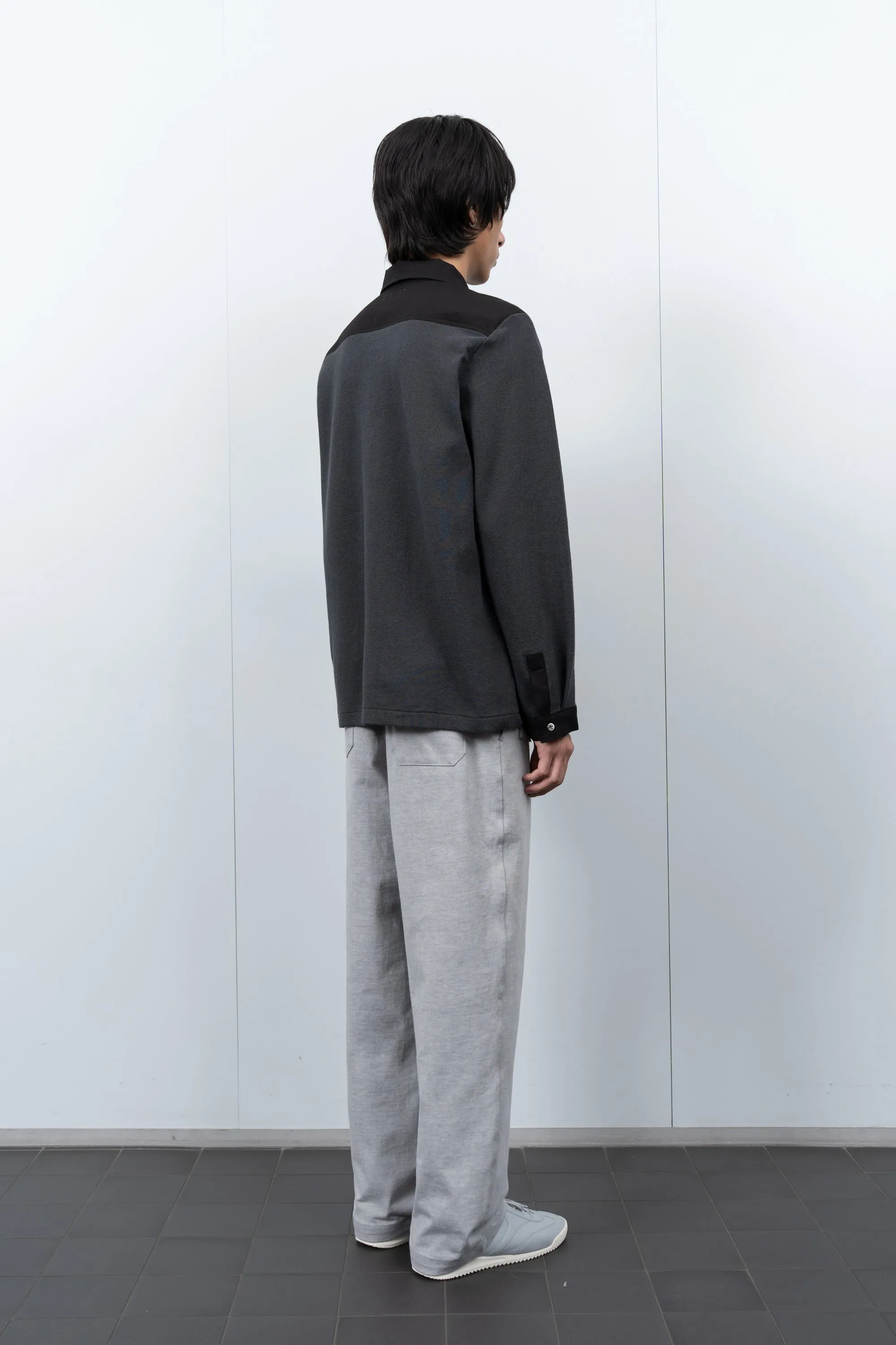 DOUBLE KNIT POLO - SHADOW sold by Lady White Co. product image thumbnail 3