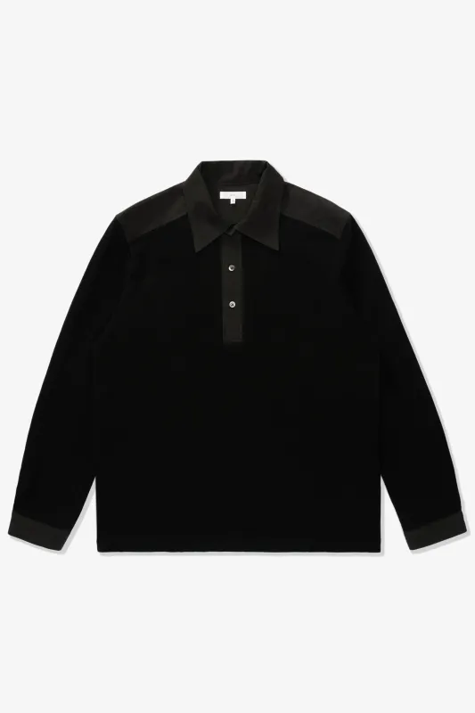 DOUBLE KNIT POLO - BLACK sold by Lady White Co.