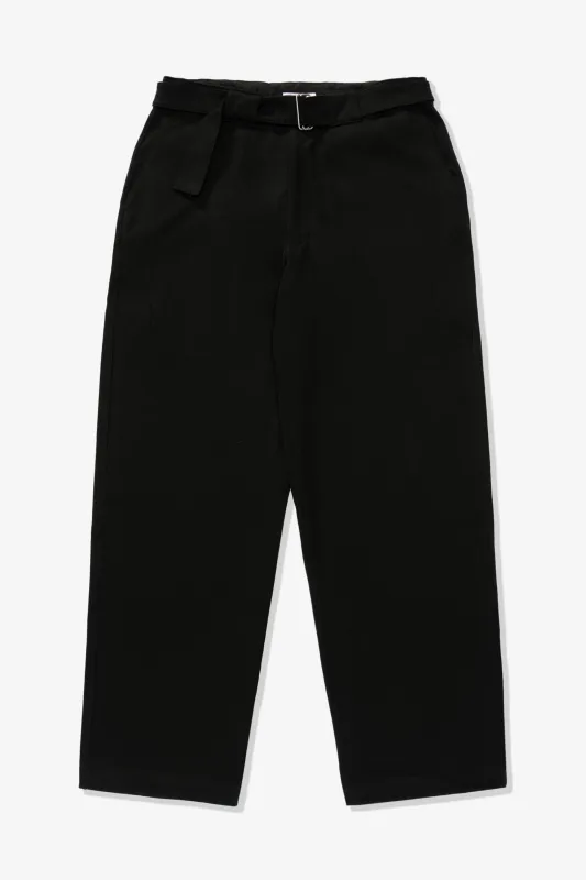 BELTED JERSEY TROUSER - BLACK sold by Lady White Co.