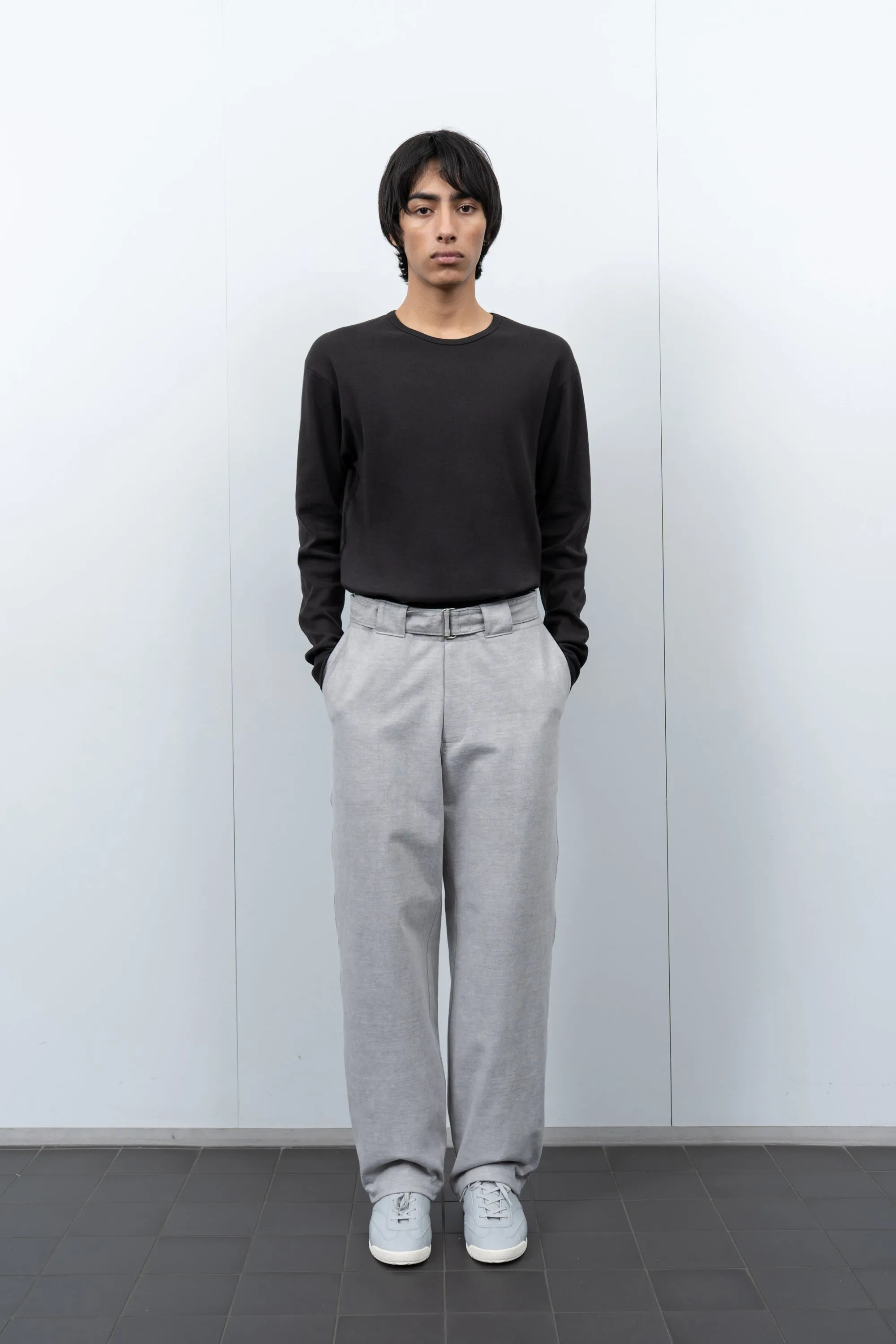 BELTED JERSEY TROUSER - PIGMENT CHALK sold by Lady White Co. product image thumbnail 2