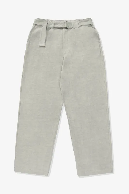 BELTED JERSEY TROUSER - PIGMENT CHALK sold by Lady White Co.