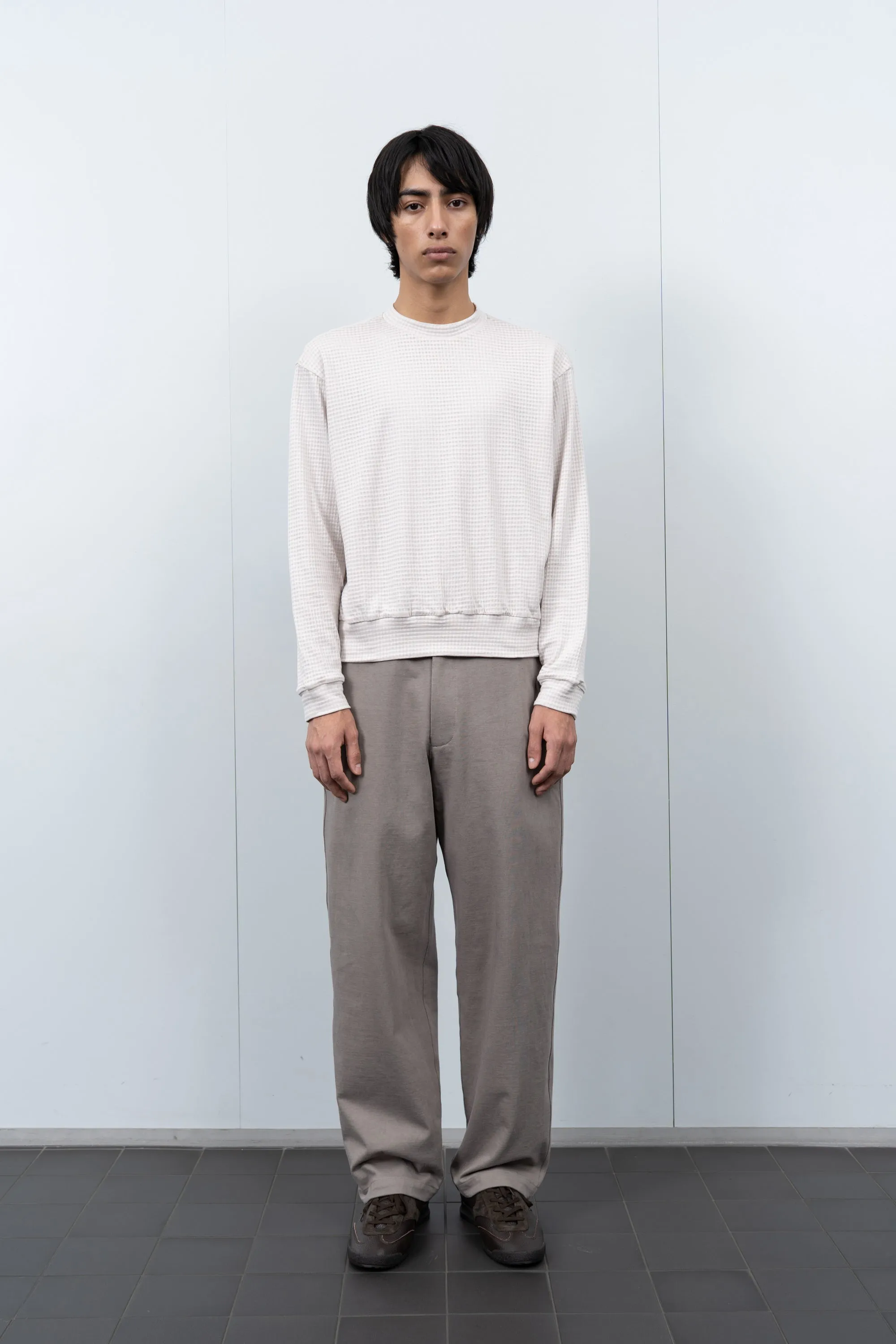 2-PLY GAUZE CREWNECK - SOLAR GREY sold by Lady White Co. product image thumbnail 2