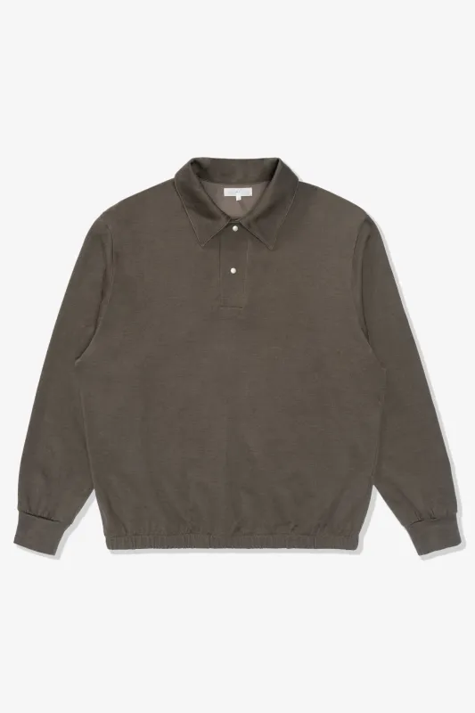 L/S RICHMOND POLO - GREY OLIVE sold by Lady White Co.