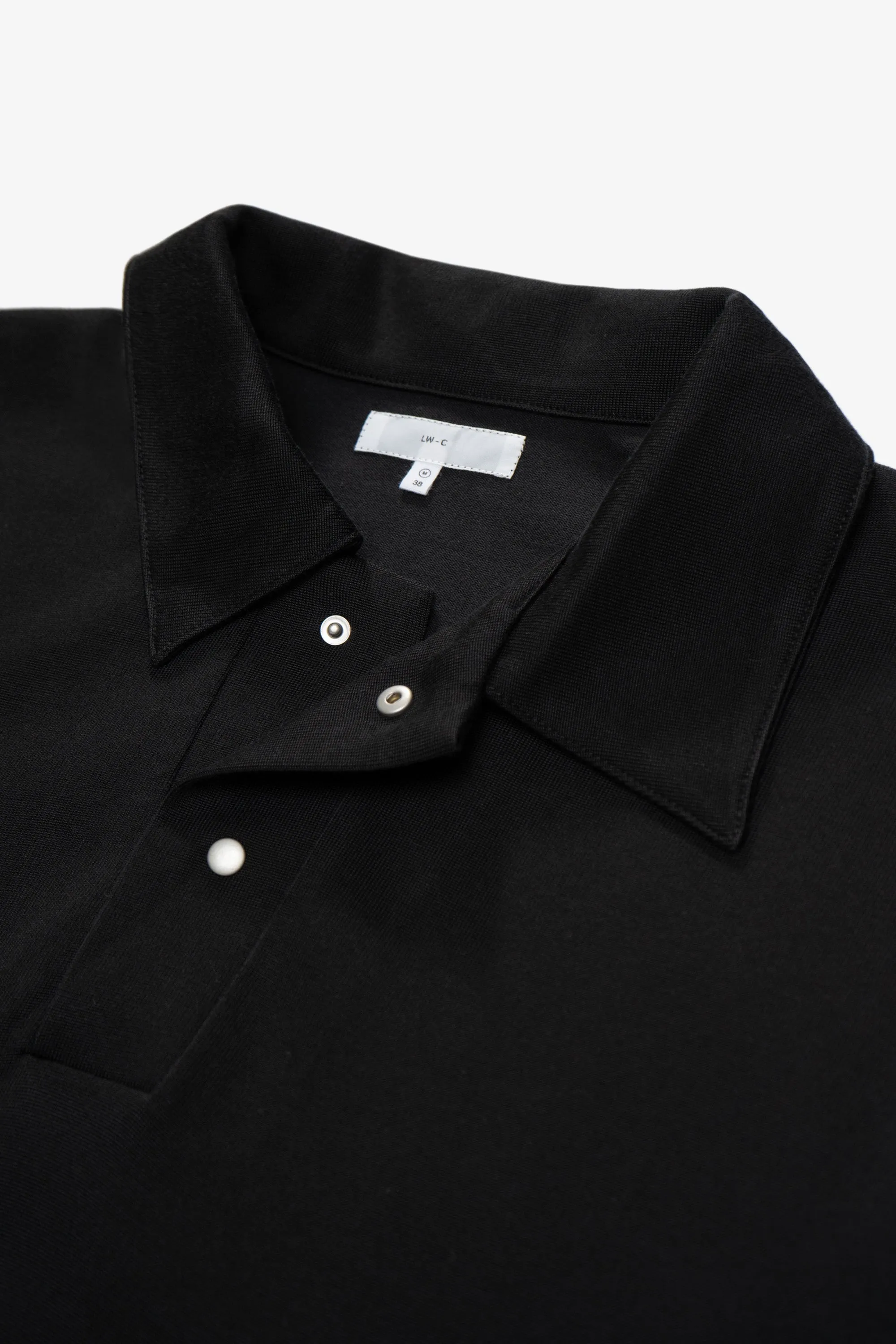 L/S RICHMOND POLO - BLACK sold by Lady White Co. product image thumbnail 4